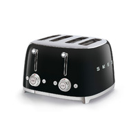 Smeg Kenyérpirító, 50-es évek retro design, 2x2 szeletes, fekete