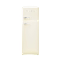 Smeg Kombinált hűtő és fagyasztó, retro design, 60,1x172 cm, jobbos, bézs