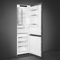 Smeg Beépíthető hűtő és fagyasztó, Universal design, 54x177,5 cm, fordítható ajtó, fehér