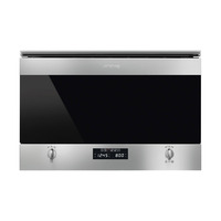 Smeg Mikrohullámú sütő, Classica design, beépíthető, 25 liter, inox