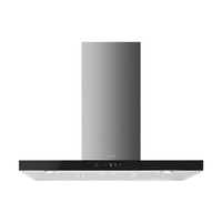 SMEG KÜRTŐS PÁRAELSZÍVÓ, Linea design, 90 cm, 3+1 fok., érintőszenz. vezérlés, LED, rm.acél/fekete üveg előlap