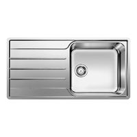 Blanco Lemis XL 6 S-IF rozsdamentes mosogatótálca fényezett egy furattal