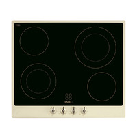 SMEG kerámia főzőlap, Colonial design, 60 cm, 4 főzőzóna, bézs