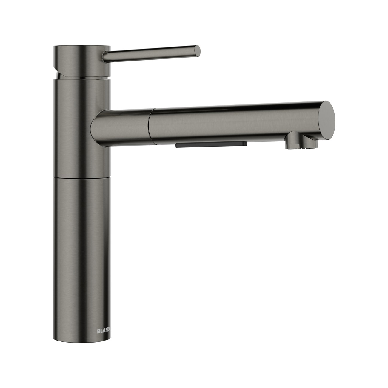 BLANCO ALTA-S II csaptelep kihúzható fejjel, satin dark steel, magasnyomású