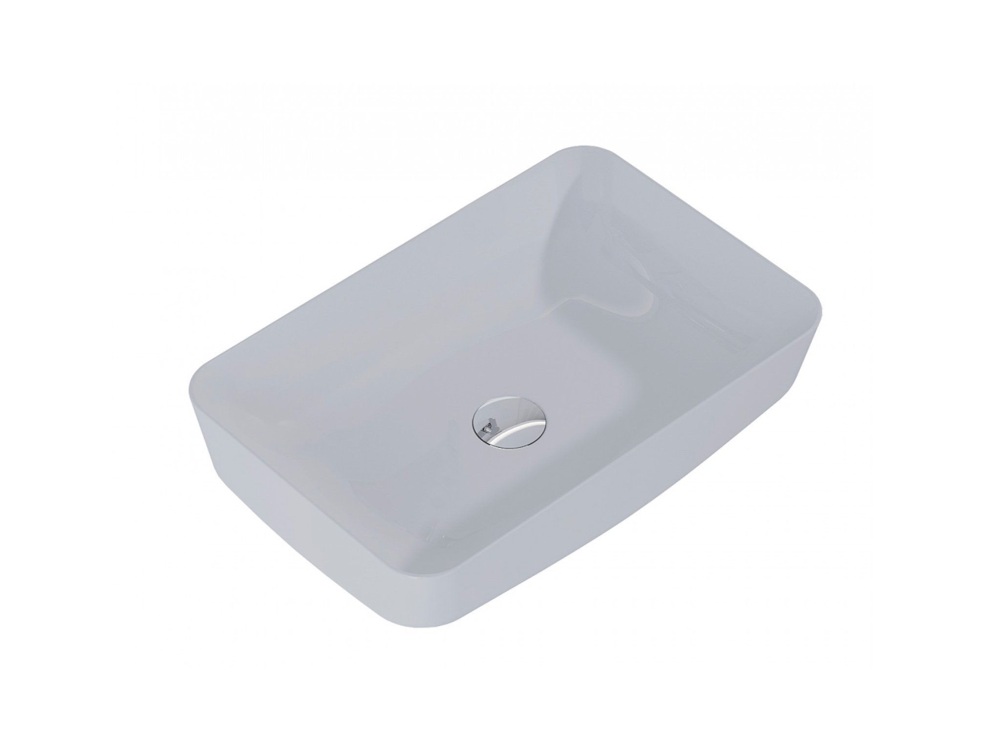 Arezzo Design NOMIA pultra ültethető mosdó 50x39cm matt szürke