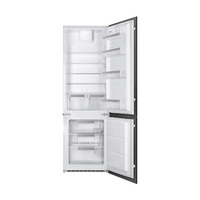 Smeg Beépíthető hűtő, Universal design, 54x178 cm, fordítható ajtó, fehér