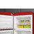 Smeg Kombinált hűtő és fagyasztó, retro design, 60,1x172 cm, balos, piros