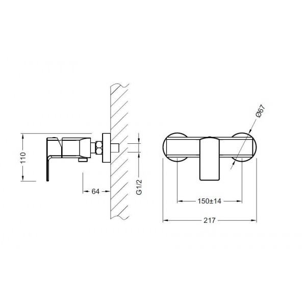 Arezzo Springfield zuhany csaptelep