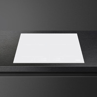 SMEG indukciós főzőlap, Universal design, 60 cm, 4 főzőzóna, 2 MultiZone híd zóna, egyenes él, fehér üveg