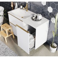 Arezzo Design Skappa 120cm balos mosdó, fehér