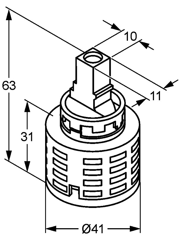 Kludi 41 mm kerámiaegység (MX, Objekta Mix New, Q-Beo, stb.)