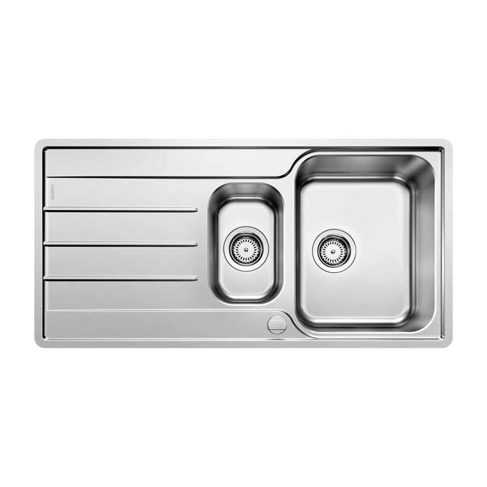 Blanco Lemis 6 S-IF rozsdamentes mosogatótálca fényezett két furattal