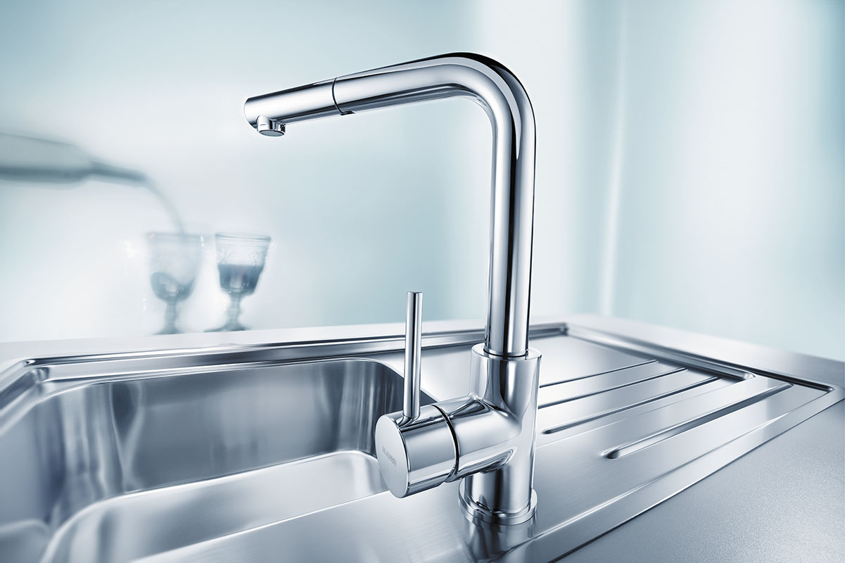 Blanco Mila-S króm mosogató csaptelep kihúzható zuhanyfejjel