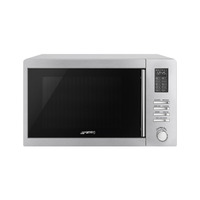 Smeg Mikrohullámú sütő, Universal design, szabadonálló, 34 liter, inox