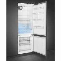 Smeg Beépíthető hűtő és fagyasztó, Universal design, 68,9x193,4 cm, 400 l, fordítható ajtó, fehér