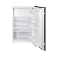 Smeg Munkalap alá beépíthető hűtő és fagyasztó, Universal design, 54x87,3 cm, fordítható ajtó, fehér