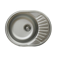 LIVINOX RONDO 157 rozsdamentes mosogató, mini csepegtető, 57x45 cm, 3 1/2