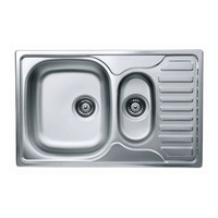 LIVINOX OBERON 174 rozsdamentes mosogató, gyümölcsmosó, mini csepegtető, 78x49 cm, 3 1/2