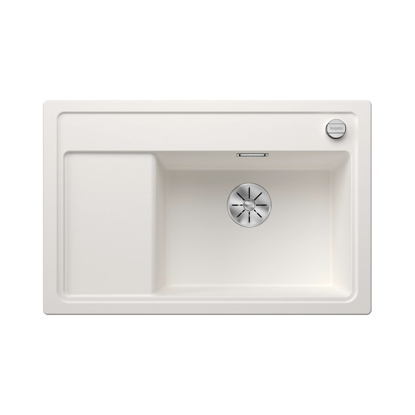 BLANCO ZENAR XL 6S Compact Silgranit mosogatótálca, jobbos medencével, fehér, tartozék nélkül, excenterrel