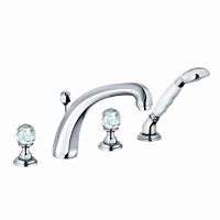 Kludi 1926 kádtöltő- és zuhanycsap kristályfogantyúkkal kád peremére