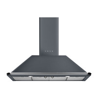 Smeg Kürtős páraelszívó, Victoria design, 110 cm, palaszürke