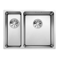 Blanco Andano 340/180-U rozsdamentes mosogatótálca selyemfényű jobbos