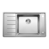 Blanco Andano XL 6 S-IF Compact rozsdamentes mosogatótálca selyemfényű jobbos
