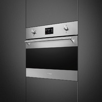 SMEG KOMBINÁLT SÜTŐ, GŐZFUNKCIÓVAL, Selezione design, Galileo, 60 cm, CS LCD, inox