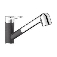 Blanco Wega-S II antracit/króm mosogató csaptelep kihúzható zuhanyfejjel