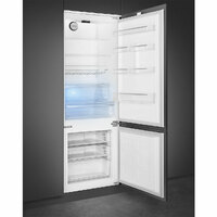 Smeg Beépíthető hűtő és fagyasztó, Universal design, 68,9x193,4 cm, 370 l, fordítható ajtó, fehér