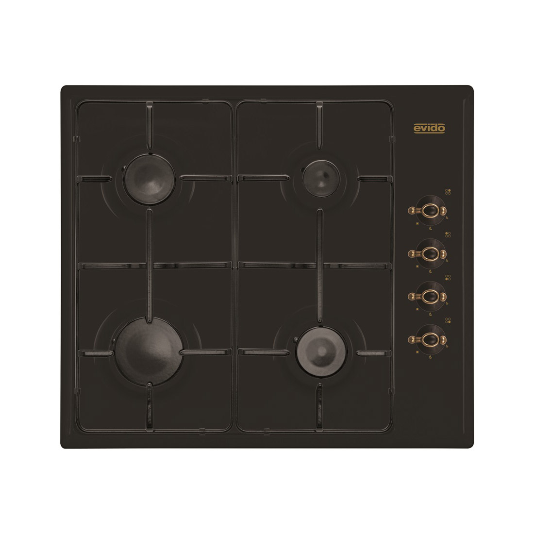 EVIDO RUSTIC-H 60A, gáz főzőlap, 60 cm, antracit/bronz