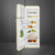 Smeg Kombinált hűtő és fagyasztó, retro design, 60,1x172 cm, balos, bézs