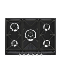 SMEG gáz főzőlap, Victoria design, 70 cm, 5 gázégő, fekete