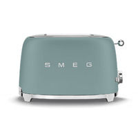 Smeg Kenyérpirító, 50-es évek retro design, 2 szeletes, matt smaragdzöld