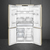 Smeg Szabadonálló hűtő és fagyasztó, Coloniale design, 91,5x187,5 cm, bézs