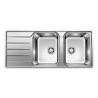 Blanco Lemis 8 S-IF rozsdamentes mosogatótálca fényezett, furat nélkül