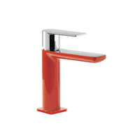 Tres Loft Colors króm/piros mosdó csaptelep