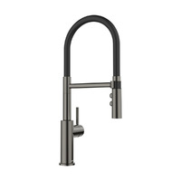 BLANCO CATRIS-S Flexo csaptelep kihúzható fejjel, satin dark steel, magasnyomású