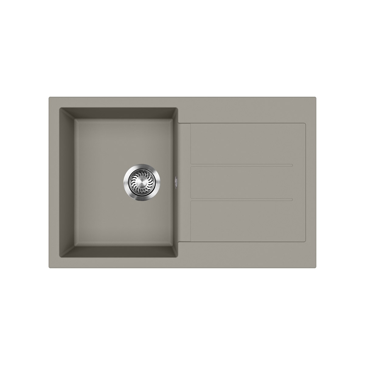 Evido Cubo 45S platina gránit mosogatótálca
