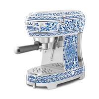 Smeg Espresso kávéfőző, 50-es évek retro design, Dolce&Gabbana, Blu Mediterraneo